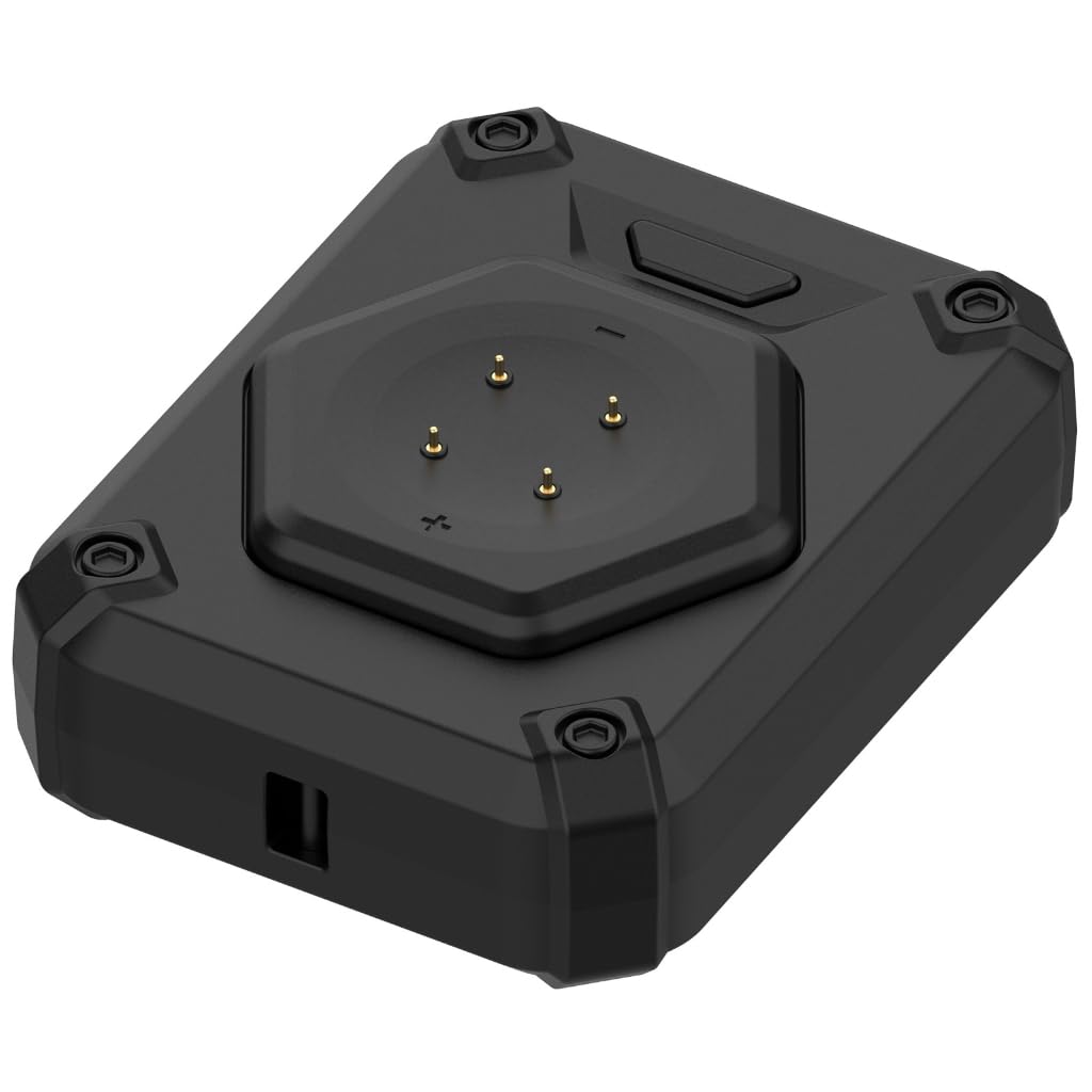 Base de carga de ABS resistente para viajes para relojes inteligentes con soporte seguro y rejillas de ventilación para una carga eficiente