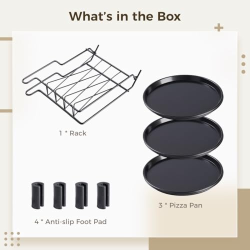 Cuisson à pizza parfaite via cet ensemble de 3 pièces doté d'un support pliable unique - 3