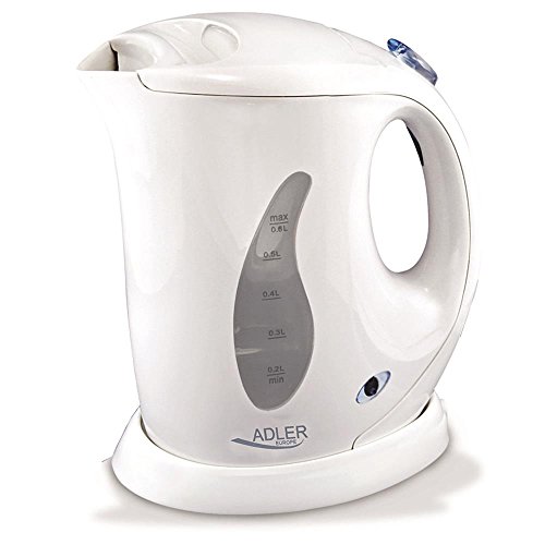 Adler AD 02 Kettle plastic 06 L, Kunststoff, Weiß, 1 - Pack