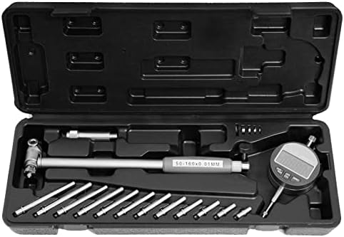 Rigckoml Digital Dial Indicator Bore Gauges, Engine Cylinder Measurement with Carbide anvils (2"-6"/0.0005")