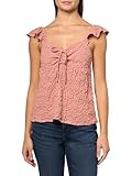 Lucky Brand Women's Textured Babydoll TOP ASH Rose