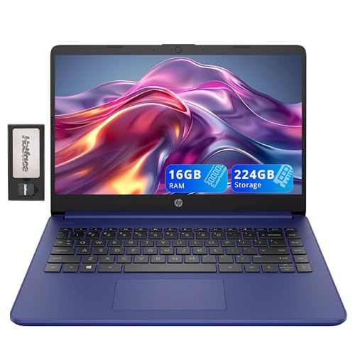 HP Laptop Stream Micro-Edge Hd Touchscreen De 14', Intel Celeron N4020, 16 Gb Ram, 224 Armazenamento (64 Emc E 160 Docking Station), 1 Ano Office 365, Webcam, Wi-Fi 5, Bluetooth, Windows 11, Azul