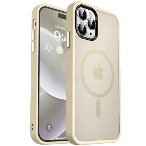 Image of MOCCA Magnetic Shockproof for iPhone 14 Pro Max Case,Light Gold