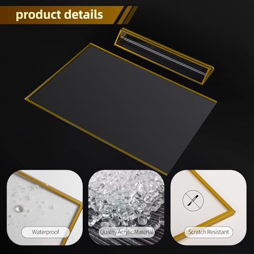 Supports dorés acrylique transparents et robustes pour valoriser vos images de famille