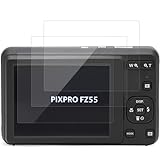 Screen Protector Compatible with Kodak PIXPRO FZ55, HD Tempered Glass, 9H Hardness, Anti-Fingerprint, 3 Pack
