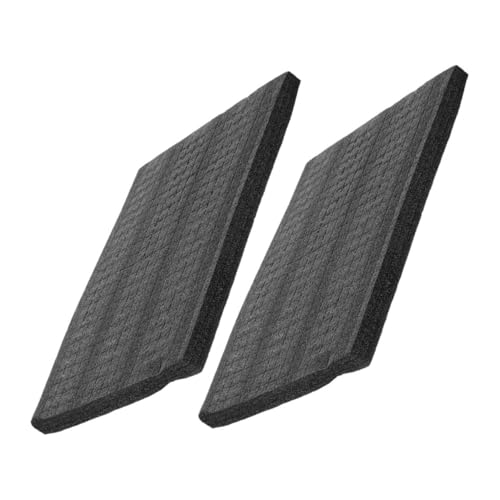 VILLCASE 2pcs Black Foam Tool Chest Liners Thick Cushioned Inserts for Storage Shock-Resistant Padding for Toolboxes Foam for Industrial Applications