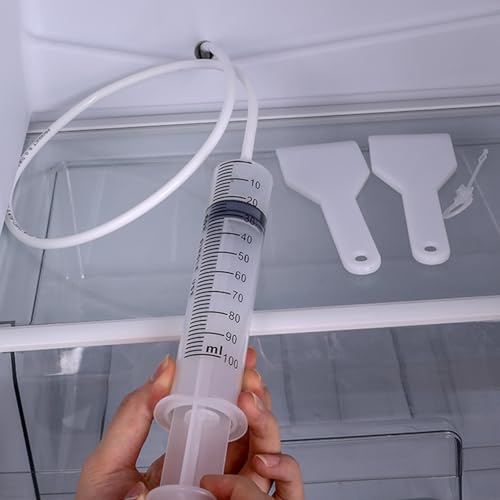 KüHlschrank Reinigungsset ReinigungsbüRste Cleaner,KüHlschrank Abfluss Reinigung Abflussreiniger Cleaning, KüHlschrankreinigungsset AbflussbüRste Drain,KüHlschrank Reiniger (1m Abflussbürste)