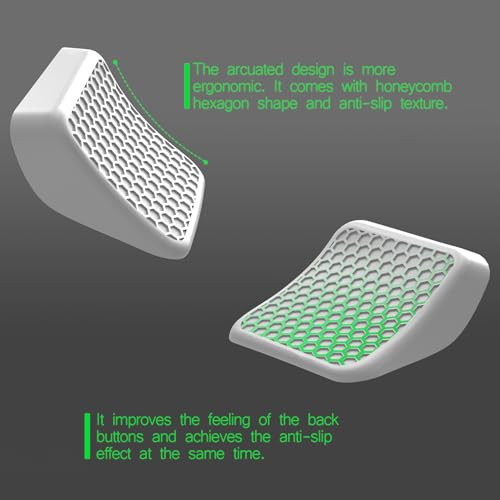 PlayVital Kit de Mejora de Botones Traseros para Steam Deck & OLED - Agarre Antideslizante y Protección Mejorada, Accesorios para Steam Deck, 2 Grosores Diferentes (Gris Frío) - imagen 2