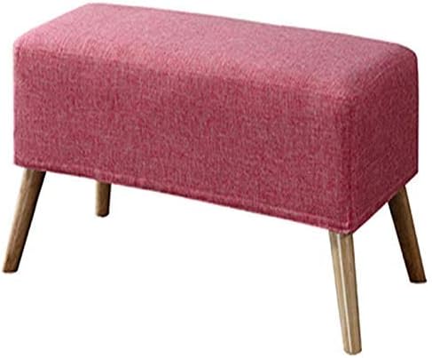 Change Shoes Stool-Sofa Stool Fabric Sofa Footsteps Stools Stools Footstools Stools Nordic Wood Modern Detachable Footstool(Color:8#)