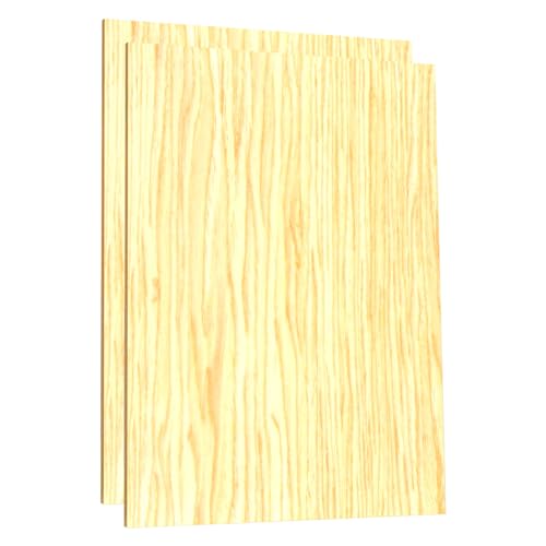 Tradineur - Pack de 2 Laminas de Chapa - Fabricado en Madera - Ideal para la decoración y manualidades - 40 x 30 cm.