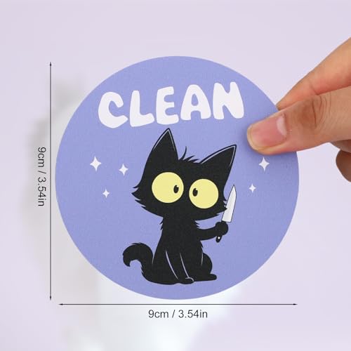 Imán reversible gato para lavavajillas 2 piezas miniatura 2