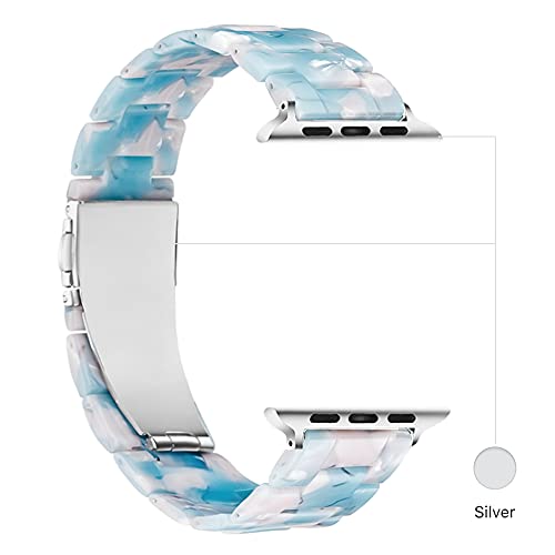 Image of Light House Apple Watch Bands-Fashion Lightweight Resin iWatch Bands for Women Men 38mm /40mm /41mm /42mm(Series 11 10), 49mm /46mm /45mm /44mm /42mm(S 3 2 1), Compatible with Apple Watch Series 11 SE 10 9 8 7 6 5 4 3 Ultra