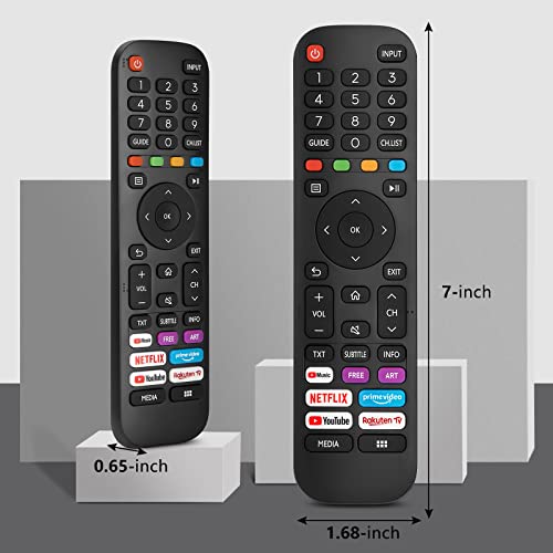 Universal Replacement for Hisense-VIDAA-TV-Remote, New Upgraded Infrared Hisense Remote Control EN2G30H/EN2A30,with Shortcut Buttons - Image 2