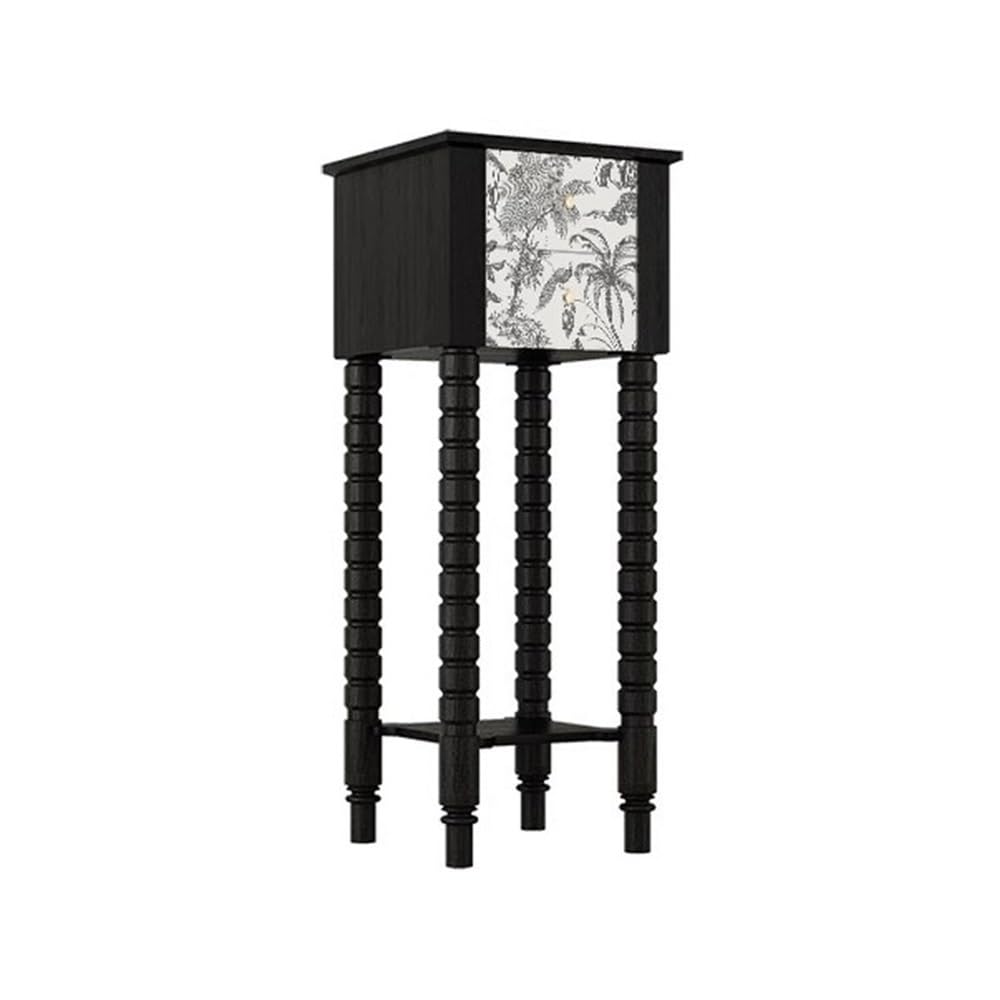 ZENY896V Home French Vintage with Drawer Bonsai Base, Living Room Entrance High Leg Plant Stand Decor