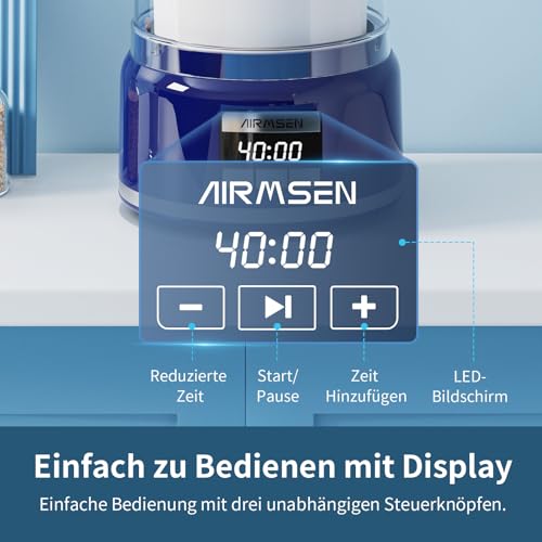 AIRMSEN Eismaschine mit LCD-Display Eismaschine Selbstkühlend für 2 L, 9 Programme, BPA-frei, für selbstgemachtes Eis, Joghurt, Sorbet & Frozen Drinks in nur 20-40 Minuten – Bild 4