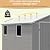 Devoko 6x8 FT Plastic Outdoor Storage Shed with Floor, Resin Garden Shed