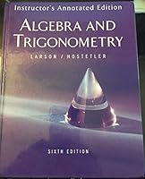 Houghton Mifflin Algebra and Trigonometry Teacher Edition 061831783X Book Cover