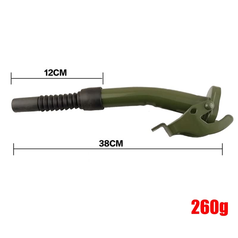 2 Pack Flexible Long-Nose Spout Steel Fuel Can Nozzle Style for Jerry Can