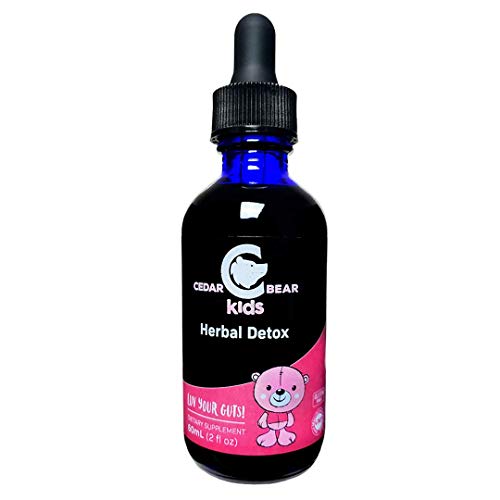 Cedar Bear Herbal Detox for Kids a Liquid Herbal Supplement The Helps Purify and Condition The Blood and Helps Protect Organs That are Often Negatively affected by Toxicity 2 Fl Oz