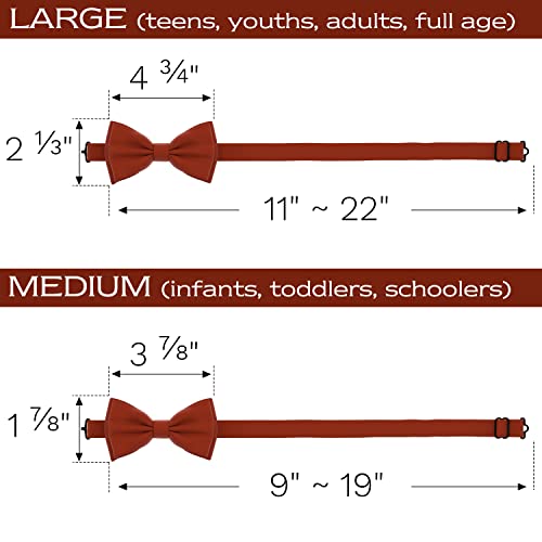 Image of Adam Young Men's Bow Ties Pre-Tied Style Formal Satin Classic Bowtie for Tuxedo Faux Silk