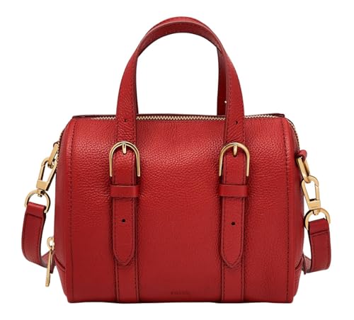 FOSSIL Carlie Mini Satchel Garnet sac à main zippé avec bandoulière