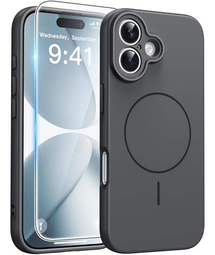 Image of FNTCASE for iPhone 17 Case: [Compatible with Magsafe] Integrated Silicone Phone Cases with [Full Camera Protection] [Screen Protector] Military Grade Shockproof Protective Cover