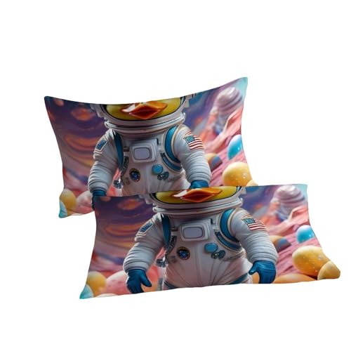 Housse de couette animaux imprimé 3D en microfibre pour lit double - 7