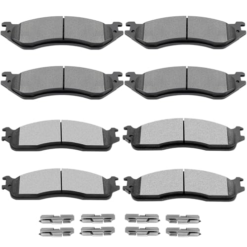Ceramic Brake Pads Kits,SCITOO 8pcs Brakes Pads Set fit for 2006-2008 for Dodge for Ram 1500,2003-2008 for Dodge for Ram 2500,2003-2008 for Dodge for Ram 3500