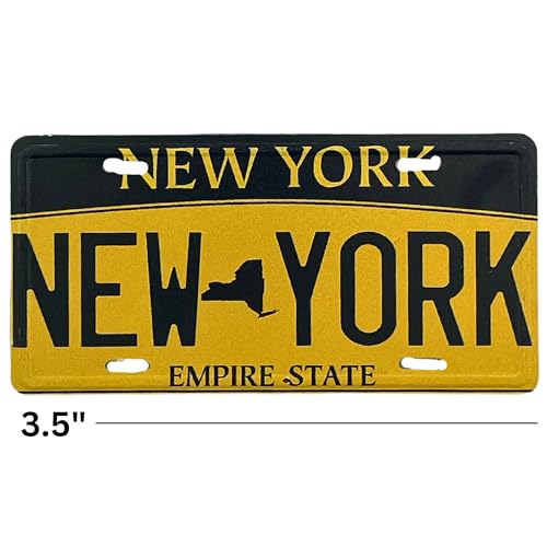 Imán souvenir New York placa rectangular 3.5 pulgadas miniatura 4