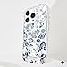 kate spade new york iPhone 16 Pro Case - Compatible with MagSafe - Designer Phone Case - Flowerbed Blue Gems