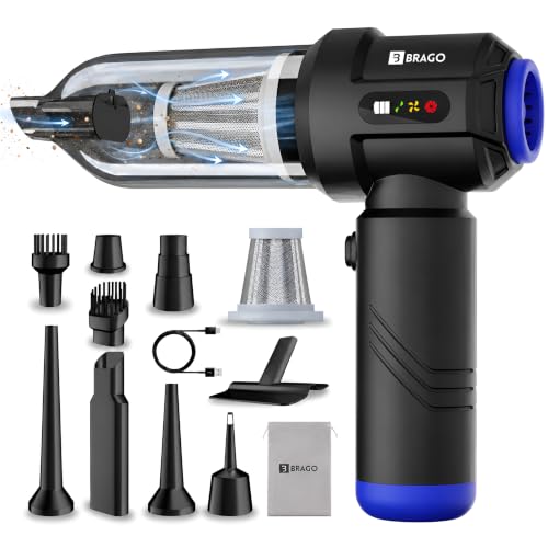 Brago TurboVac 4-in-1 Cordless Vacuum Cleaner & Air Blower for Ca...