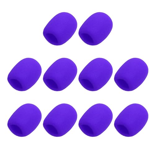 Housse en mousse pour microphone 40 mm de diamètre violette MECCANIXITY x10