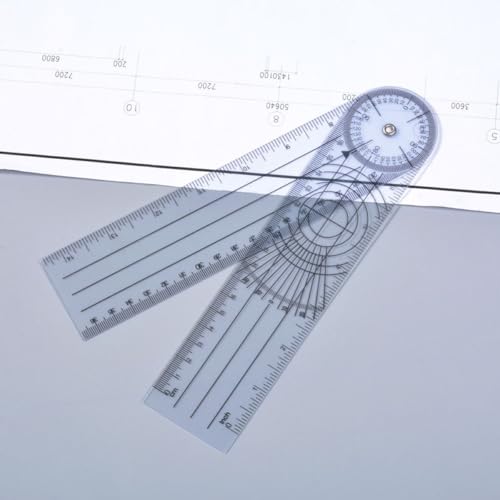 Transportador goniómetro plástico para medición física miniatura 7
