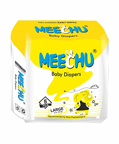 Image of Large,size L Baby Taped Rash Free Diapers - Pack of 5 | 25 Count- New Sweety Bronze Comfort Pack | Leakage Protection, Cottony Soft Absorb Technology