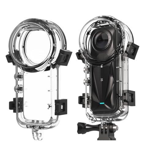 Invisible Dive - Funda para cámara de acción Insta 360 X5, 50 m, carcasa impermeable de alta densidad con adaptador de liberación rápida e interfaz de 1/4 pulgadas, para cámara de acción X5