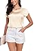 Wantschun Womens Silk Satin Shirt Casual Cap Short Sleeve Blouse Basic Round Neck Work Tops Champagne ; 1X