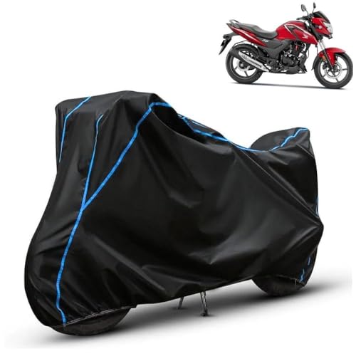 Image of Kerwa Waterproof Bike Cover Compatible with Honda SP 160 | Dust Proof, UV-Resistant, All-Weather Protection Bike Body Cover, Windproof Elastic Bottom