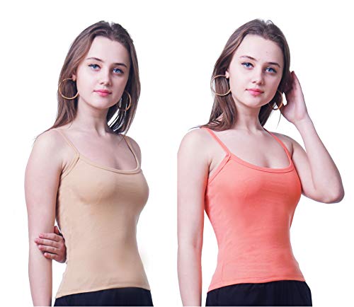 Image of Splash Women's Camisole Slip|Fine Cotton Rich Spaghetti Top for Women and Girls - 120
