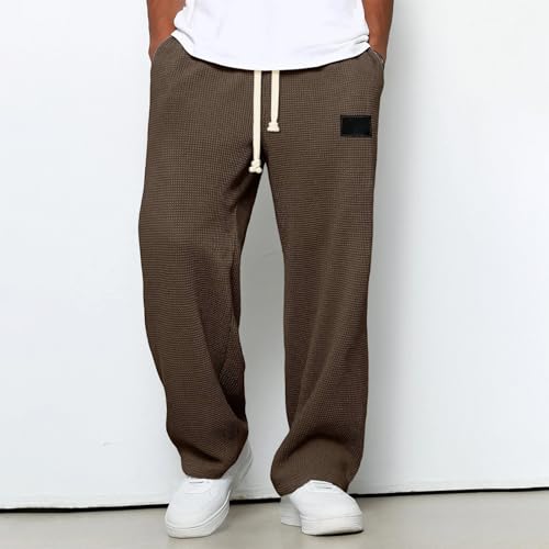 Pantalon homme maille droit ample décontracté et vêtement confort - 2