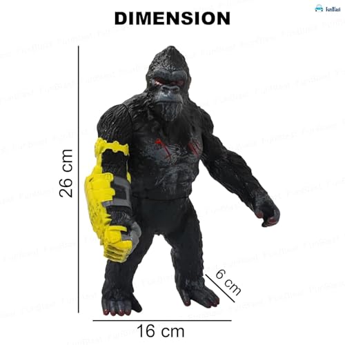 Image of FunBlast Gorilla Action Figure Toy for Kids - Black Gorilla Toy, Toys for Boys 3+Years, Super Hero Toys, Giant Gorilla Toy, Role Play Toy for Kid, Birthday Gift for Kid (Multicolor)