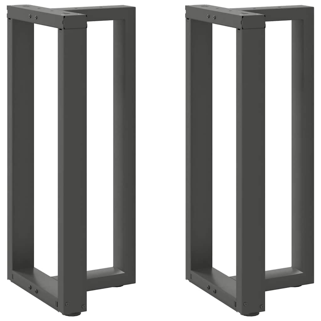 vidaXL Bar Table Legs T-Shaped 2 pcs Anthracite 40x35x(90-91) cm Steel โ image 1