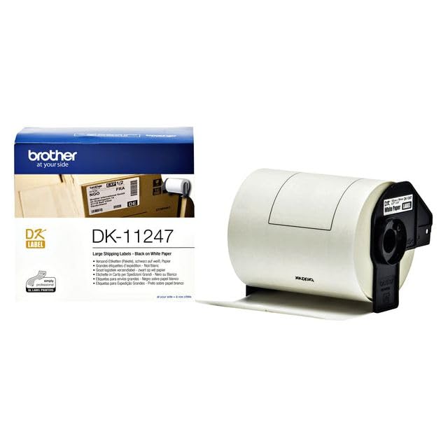 BROTHER ETIQUETAS PRECORTADAS PARA ENVIOS GRANDES 180 ETICHETAS BIANCO DA 103 X 164 MM