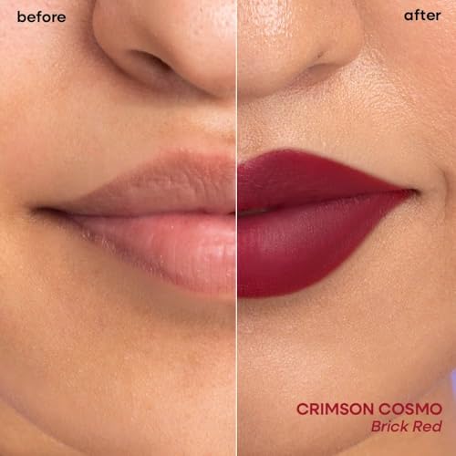 Image of Nykaa Superlight Lip Cloud Airy Mousse Matte Liquid Lipstick for Lip & Cheek (Crimson Cosmo)