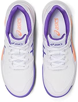 ASICS Kid's Gel-Resolution 9 Grade School Tennis Shoes, 7, White/Amethyst | Image 5