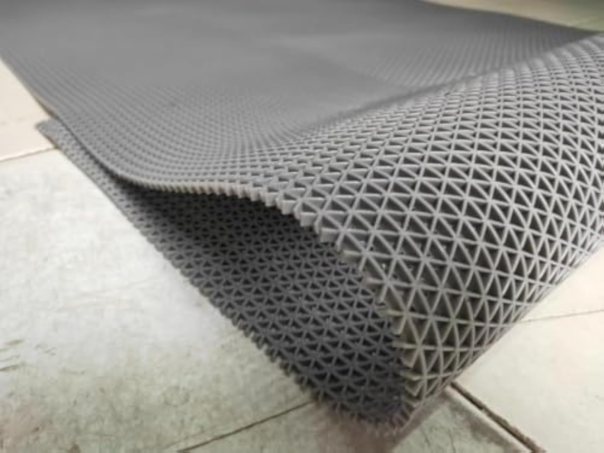 Rectangular Jali PVC Mat Doormat, Anti-Skid for Indoor & Outdoor Use