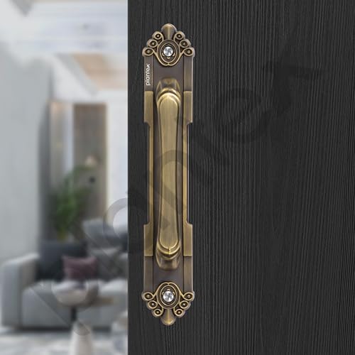 Plantex Heavy Duty 8 Inch Main Door Handle/Pull Push Handle for Home & Hotel/3 Years Warranty Pack of 1 (294,Brass Antique Finish)