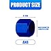 HZEL 8AN Car Flare Cap Block off Fitting Plug, 2PCS Aluminum Alloy Swivel Female Flare Cover for Blocking off Fuel Line E85, Hex Head Nut Port Adapter, Universal Automotive Accessories (Blue)
