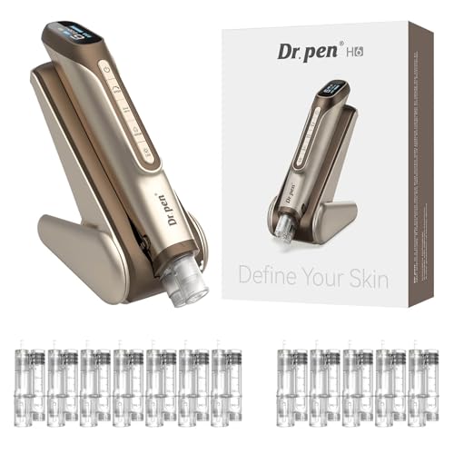 Dr. Pen H6 Gold Stylo sans fil de renouvellement cutané écran LED