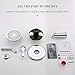 Gabrylly Tub Shower Kit, Tub and Shower Faucet Set with 9-Setting Rain Shower Head and Tub Spout, Single-Handle Tub and Shower Trim Kit, Shower Valve Include,Chrome
