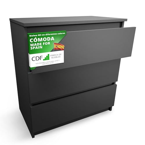 CDF Cómoda 3 Cajones Cajonera Dormitorios